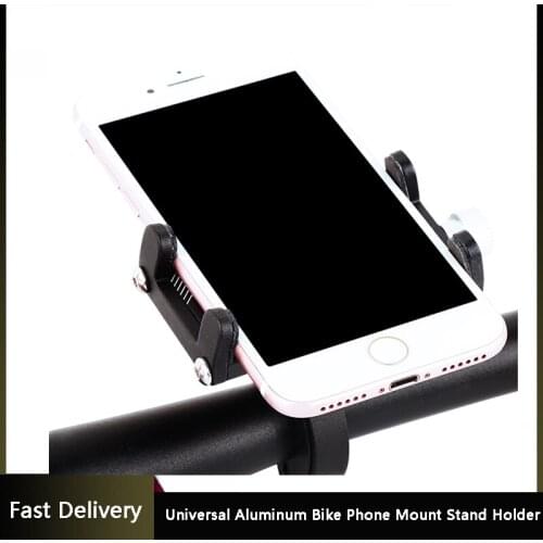 Woyue Universal Aluminum Bike Phone Mount Stand Holder Bracket Adjustable Bicycle Handlebar Mount For 21-31.8mm Smartphone