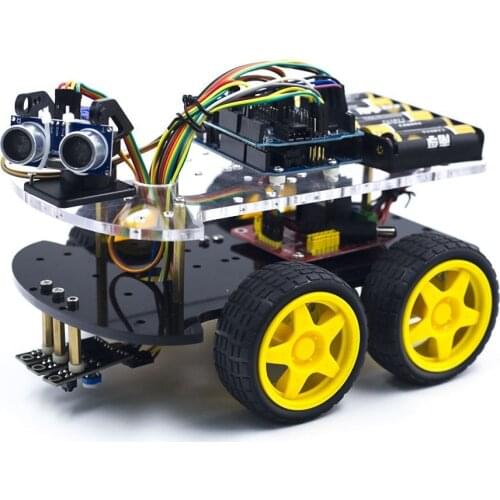 Avoidance tracking Motor Smart Robot Car Chassis Kit Speed Encoder Battery 2WD 4WD Ultrasonic module For Arduino