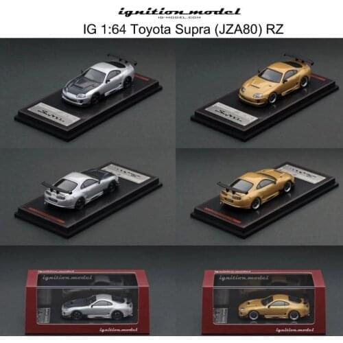 IG Ignition 1:64 Toyota Supra (JZA80) RZ gold/silver Diecast Model Car