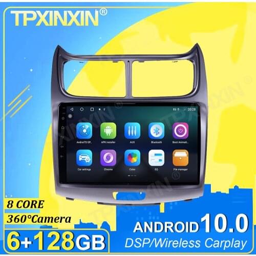 IPS PX6 Android 10.0 6+128G Carplay 360 Camera For Chevrolet Sail 2009-2017 DSP Multimedia Player Radio Tape Recorder Video GPS