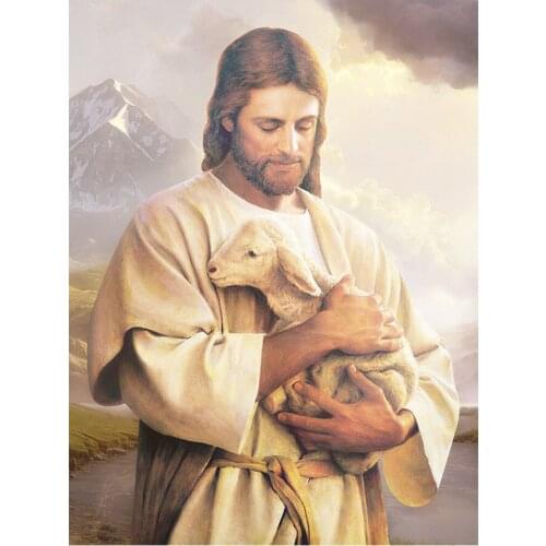 Jesus Christ Diamond Painting Round Full Drill Religion Portrait Nouveaute DIY Mosaic Embroidery 5D Cross Stitch Home Decor Gift