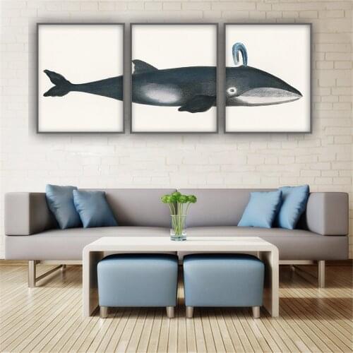 Print Humpback Whale Living Room Poster Set Of 3 Whale Art Print Whale Triptych Bathroom Wall Art Marine Biology Wall Painting