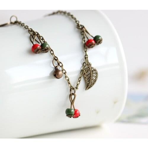 Creative fashion handmade ceramic anklets small jewelry national wind parts free shipping #1801