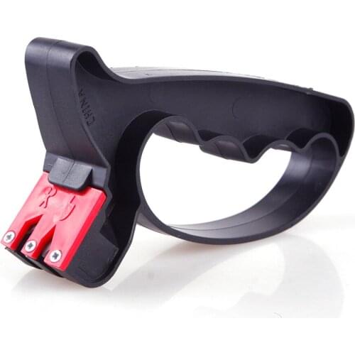 Kitchen Useful Perfect Professional 2 in1 Handheld Knife Scissors Blade Sharpener Tool Hot #30344