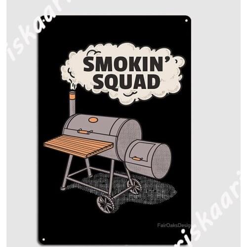 Smokin Squad Metal Sign Wall Decor Vintage Wall pub pub Garage Tin sign Posters