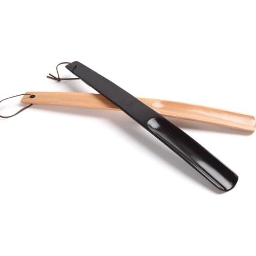 Fashion Shoes Horns Wooden Shoes Spoon Pull Shoe Horn Convenient Wearing Shoes Horn And Spoon Random Color