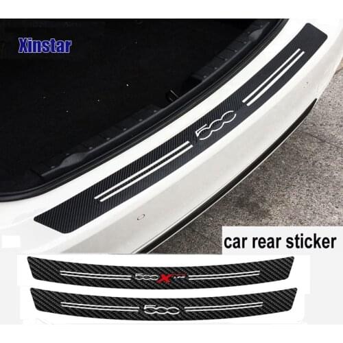 Carbon fiber car bumper Decal Sticker car body sticker for fiat 500