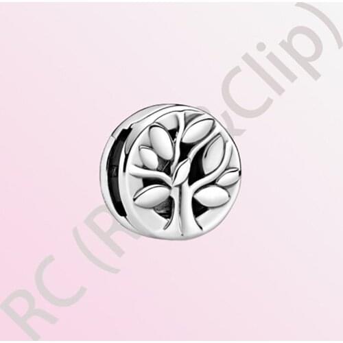 Genuine 100% 925 Sterling Silver Beads Reflexion Tree of Life Clip Charm fit Original Pandora Reflexions Bracelets DIY Jewelry