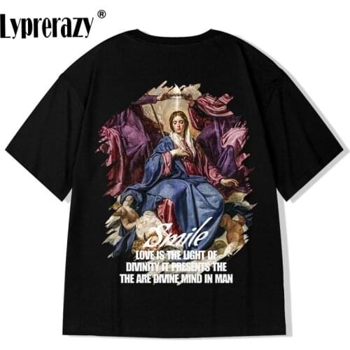 Lyprerazy New Oversize Streetwear Men Tshirt Hip Hop Cusual T Shirt Harajuku Cotton Short Sleeve T-Shirt Summer Tops Tees