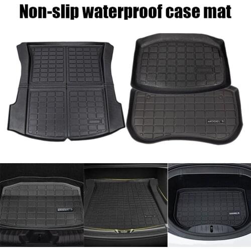 Trunk Front Durable Mat Car accessorie for tesla model 3 Black Thermoplastic elastomer Modification Pad auto Accessories