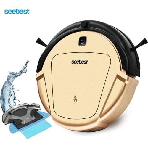 Seebest D750 TURING 1.0 Dry and Wet Mop Vacuum Clean Robot with Water Tank and Gyroscope Navigation Robot Vacuum Cleaner