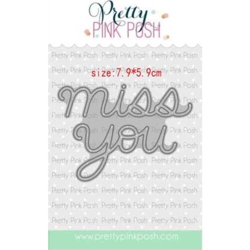 Sirius miss you art Word Metal cutting dies cut die mold card Scrapbook paper craft knife mould blade punch stencils new die