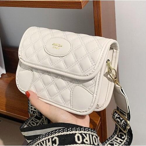 European and American niche design bags 2021 new trendy fashion ladies luxury rhombus messenger bag wild broadband shoulder bag