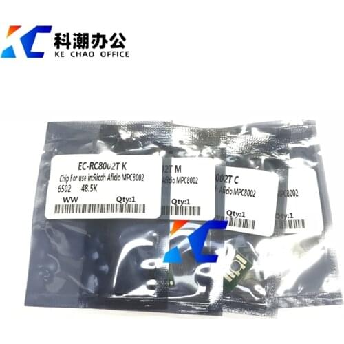 KECHAO KMCY toner chip Compatible for Ricoh MP C8002 C6502 copier parts