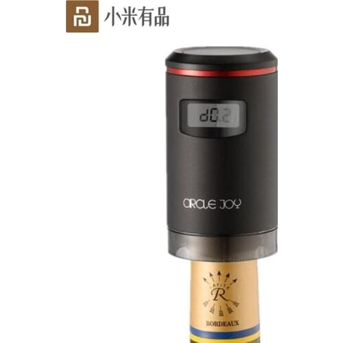 Youpin Smart Automatic Vacuum Wine Preservation Wine Bottle Stopper Red Wine Sealed Storage Fresh Keeper USB Charge LED Display