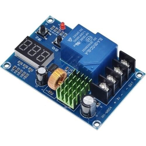 XH-M604 18650 Lithium Battery Charging Control Board DC 6-60V Li-ion Lead Acid Battery Charge Protection 12V Digital Voltmeter