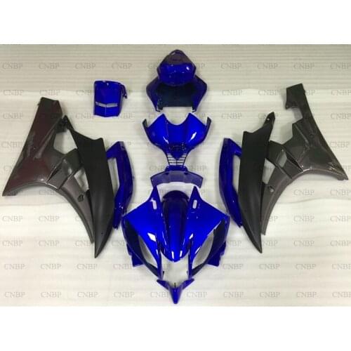 YZFR6 2006 - 2007 Plastic Fairings YZF R6 2007 Full Body Kits for YAMAHA YZFR6 2007 Blue Black Fairing