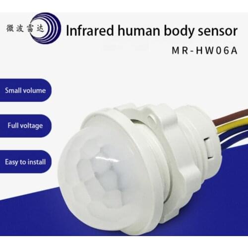 1PC Home Infrared Light Motion Sensor Time Delay Home Lighting PIR Switch LED Sensitive Night Lamp Indoor Outdoor