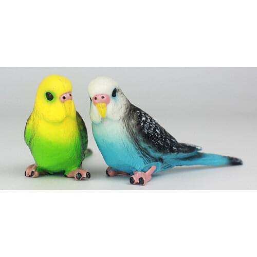 1pc Creative Artificial Bird Simulation Parrot Parakeet Miniature Landscape Ornament Animal Model Lawn Figurine Photography Prop