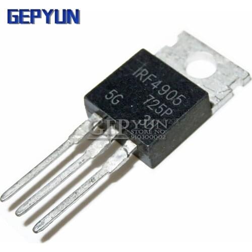 10PCS IRF4905PBF IRF4905 TO-220 TO220 IRF4905P MOSFET Gepyun