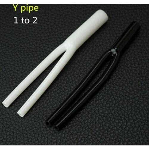 10pcs/lot Soft glue splitter Y tube one half line Y tube audio cable bifid tube pants U-shaped sleeve environmental protection