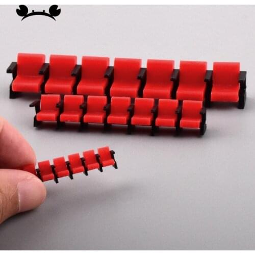 2 sets scale model cinema chairs 1/50 1/75 1/100 scale architecture model seats for movie scenery