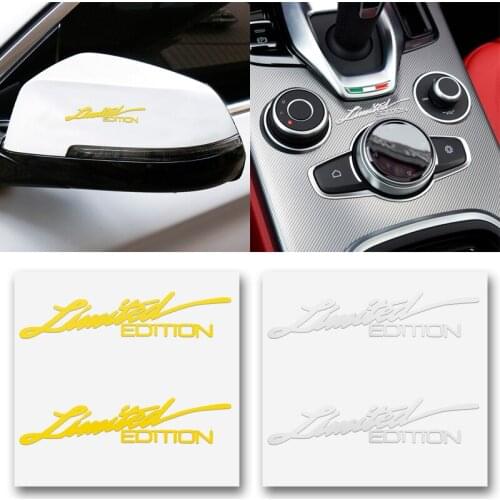 2PCS 3D Metal Car Styling Side Window Body limited edition Emblem Decoration Sticker For Audi A3 A5 A6 A8 TT Q2 Q3 Q5 Q7 Q8 RS4