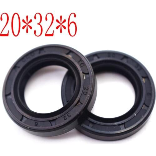 2PCS Shock Oil Seals 20*32*6 Suspension Oil Seal For Dirt Bike 2.50-12inch 2.75-12 inch Motorcycle Wheels