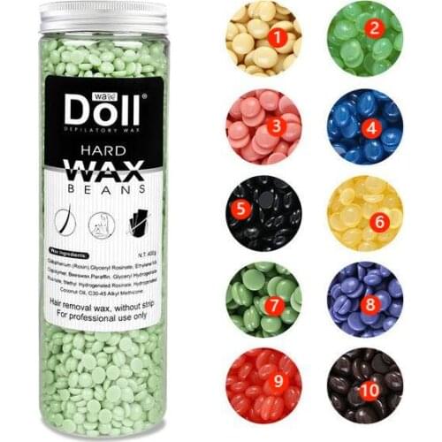 3box /set 1200g Hard Wax Beans for Film Hair Removal Wax Bean Pellet Paper-free Armpit Arm Legs Depilatory Hot Women or Men