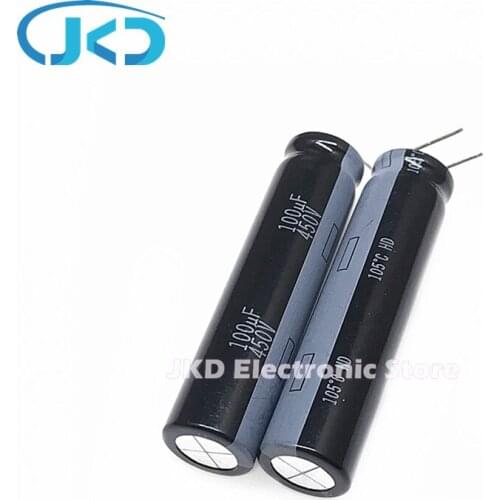 5pcs 100uF 450V Panasonic 12.5*50mm 450V100uF Aluminum Electrolytic Capacitor 450v100uf 12.5X50mm