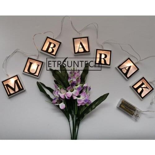 50pcs Ramadan Decoration Eid Mubarak Decor Led Light Ramadan Kareem Decoration Happy Eid Mubarak Islam Gift