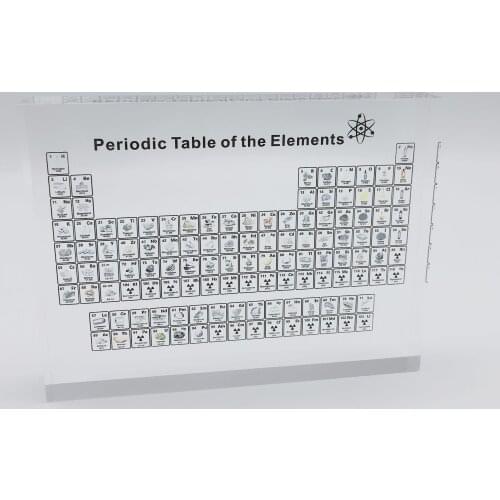New Without Elements Acrylic Periodic Table Display Kids Teaching tool Birthday Gifts Chemical Element Frame Decoration Crafts