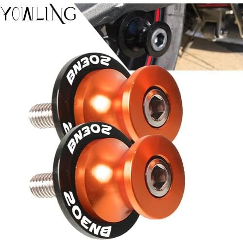 6mm Motorcycle Accessories Swingarm Spools Stand Screws Slider For Benelli BN302 BN 302 TNT302 Swin garm Spools Stand Arm Screws
