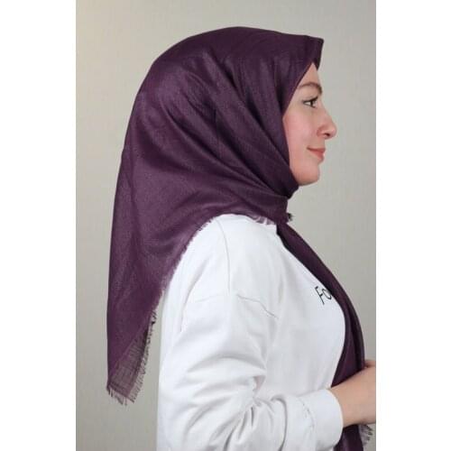 BONJELA SHİNE FLAT SILVERY LINEN SCARF-DESEN-02-RENK-20