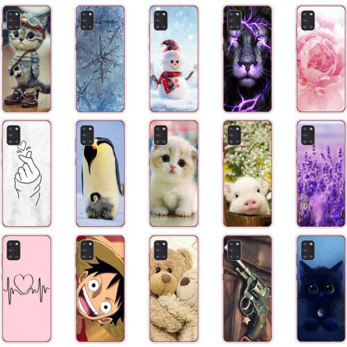 For Samsung Galaxy A31 Case For Samsung A31 A 31 SM-A315F 6.4" Phone Cover Silicon Soft TPU Coque full Protective bumper