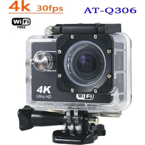 Sport Camera WiFi 4K Ultra HD Action Camera Video Record 30m Go Waterproof Pro 2.0inch 16MP Remote Control 170D Outdoor Sport DV