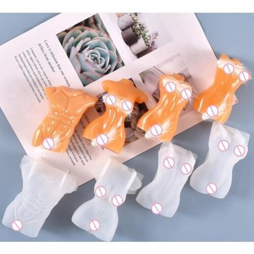 DIY Resin Candle Mold Body Shape Art Sculpture Model Female Male Pregnant Silicone Mold Soap Mold Wax Mold Resin Craft