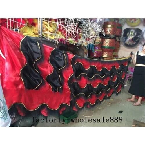 Cosplay Chinese Folk Art Lion Dance Mascot Just Cloak 120'' Costume Wool Southern Lion Costume Suits Cosplay Game Dress Outfits
