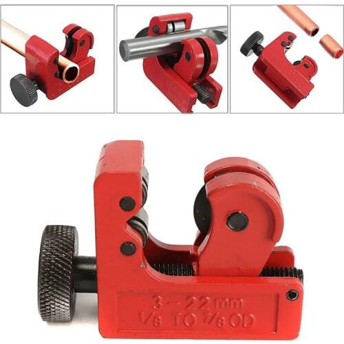 1PC 3-22/3-16mm Mini Alloy Steel Pipe Tubing Cutter Cutting 1/8-inch to 7/8-Inch for Pipe Copper PVC Thin Stainless Steel Tube