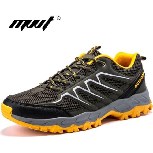 Young Summer Men Hiking Shoes Cool Breathable Sport Shoes Men Sneakers Outdoor Shoes Cross Country Athletic Shoes