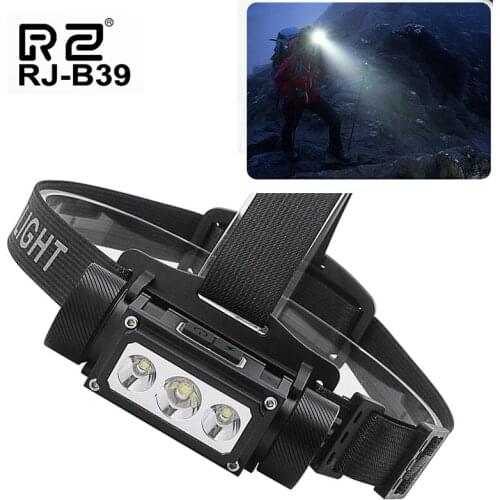 Powerful Headlight headlamp 3 lamp-bead 6 gear highlight Headlamp Flashlight Torch head light For Camping fishing chargeable