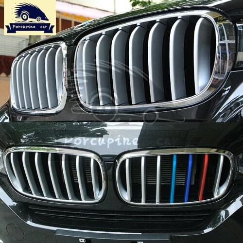 14 pcs Front Grill Cover Trim ABS Chrome Sequins For BMW X5 X6 F16 F15 2014 2015 2016 2017 Hot Sell Car Accessories