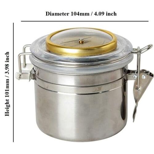 Stainless Steel Cigar Box Smell Proof Container For Herb Tobacco Airtight Jar Humidor with Hygrometer Smoking Accessories