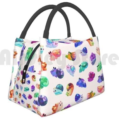 Portable Insulation Bag Jewel Hermit Crab Sunstone Fire Agate Musgravite Emerald Jade Star Sapphire Jewel