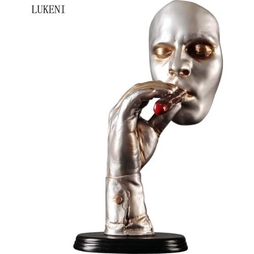 RETRO ABSTRACT SCULPTURE DECORATION SMOKER CREATIVE ART BAR CLUB HOUSE DECORATION WINDOW PROPS DECORATION DECORATION