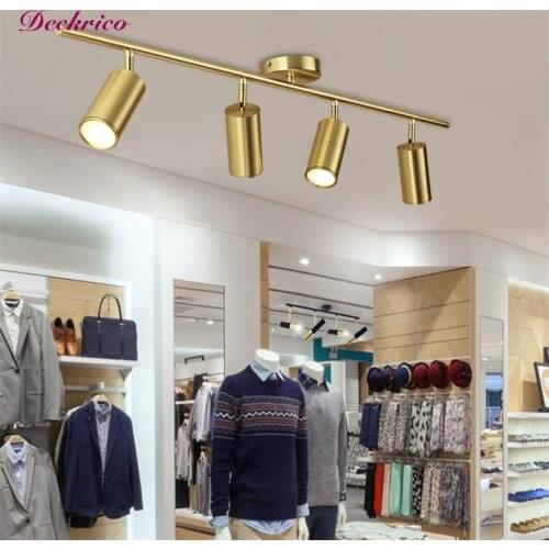 Luxury Light Copper Simplicity Ceiling Lamp Rotating Led Suitable For Store Operation Dressing Table Vintage Pendant Chandelier