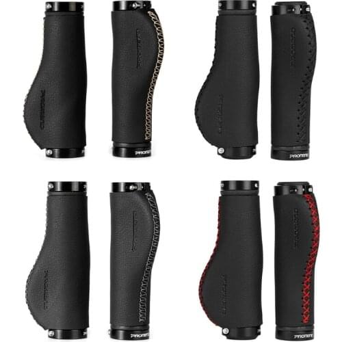 Fiber Leather Mountain Bike Scooter MTB Bicycle Handlebar Cover Handle Grips Bar End Non-slip Dual Lock-on