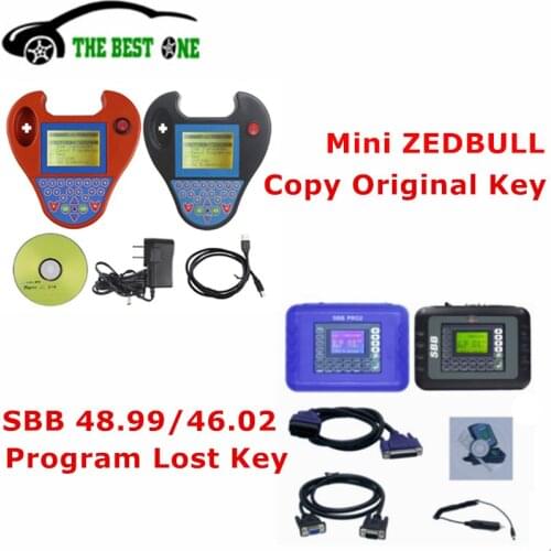 Smart Mini Zed-Bull Transponder Chip Key Cloner ZEDBULL SBB V48.99/V46.02 Key Maker SBB PRO2 Auto Key Programmer Free Ship