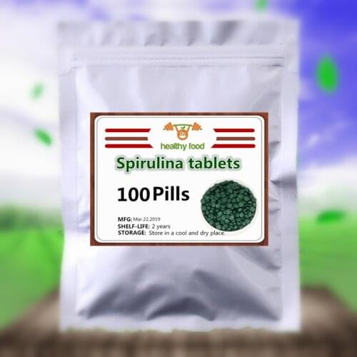 [Promote Sub-health] Pure Natural Organic Spirulina Tablets Supplement,Anti-Fatigue,Lose Weight,Enhance Immunity,Non-Pollution