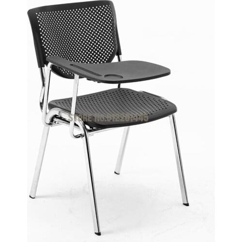 Training chair with writing board, student conference chair, table and chair, one folding staff office chair, training chair wit